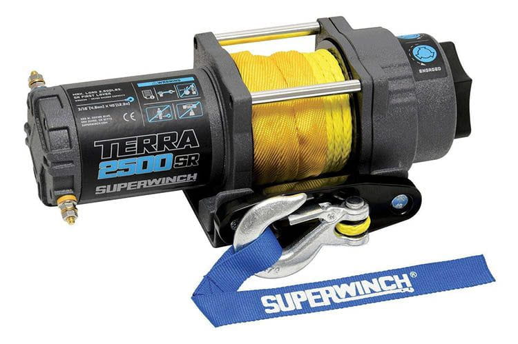 Superwinch 1125270 Terra 2500SR Powersports Synthetic Rope Winch