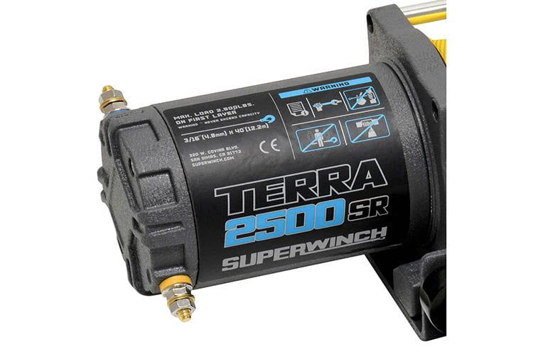 Superwinch 1125270 Terra 2500SR Powersports Synthetic Rope Winch