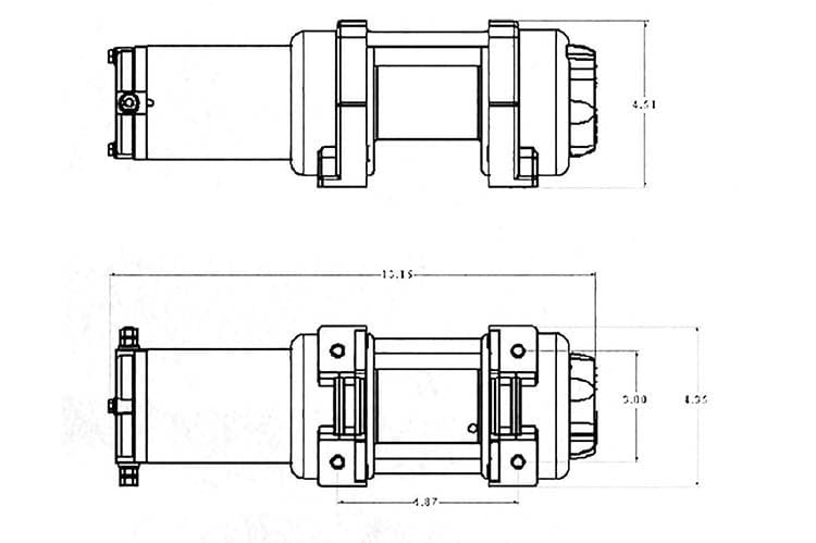 Superwinch 1140230 LT4000SR Synthetic Rope Winch