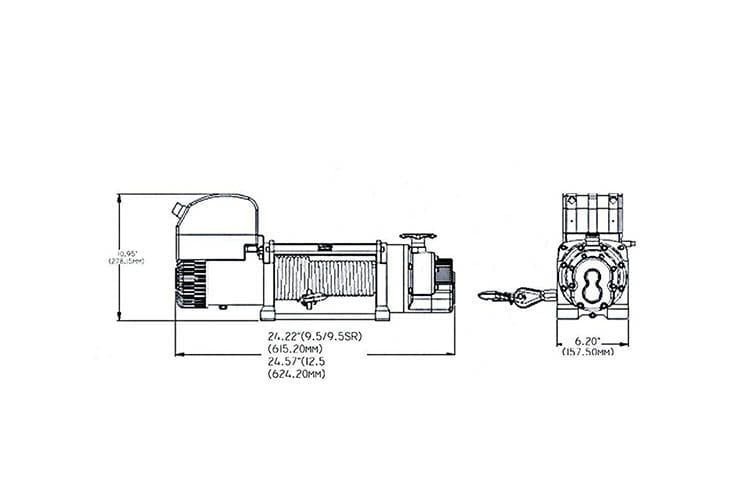 Superwinch 1511200 Tiger Shark 11500 12V Steel Rope Winch