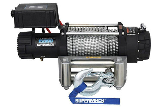 Superwinch 1515000 Tiger Shark 15000 12V Steel Wire Rope Winch