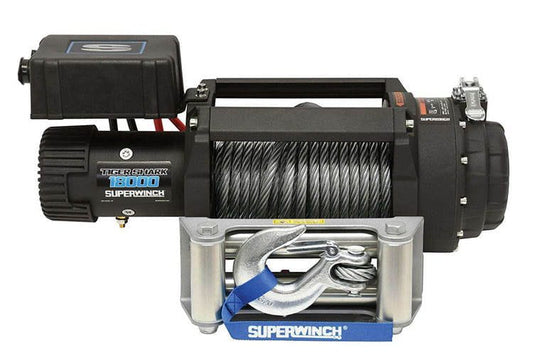 Superwinch 1518000 Tiger Shark 18000 12V Steel Wire Rope Winch