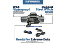 Superwinch 1710201 SX10SR Winch 12V 10000 lbs with Synthetic Rope