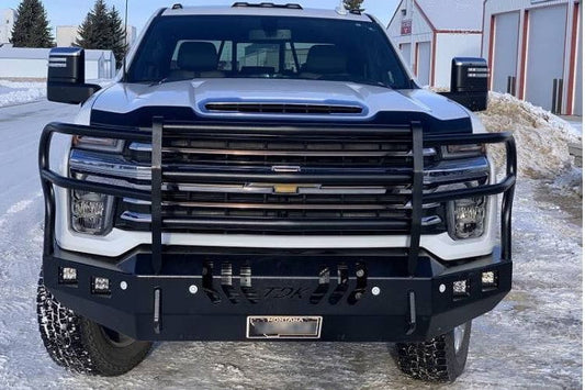 Throttle Down Kustoms BGRILCH Chevy Silverado 2500HD/3500HD 2001-2025 Front Bumper with Grille Guard