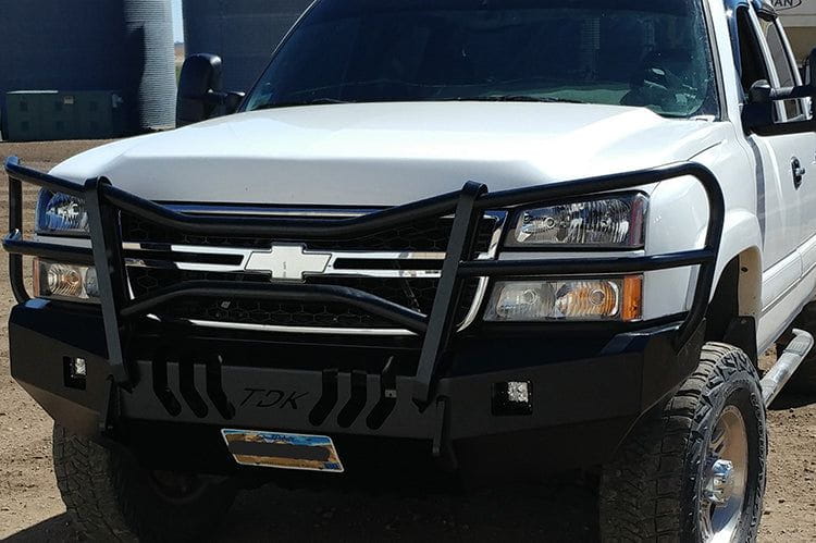 Throttle Down Kustoms BGRMACH Chevy Silverado 2500HD/3500HD 2001-2025 Front Bumper Mayhem Guard