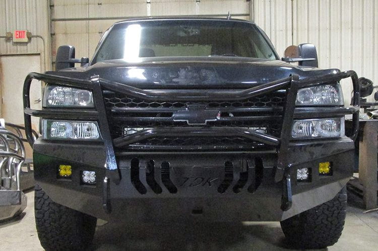 Throttle Down Kustoms BGRMACH Chevy Silverado 2500HD/3500HD 2001-2025 Front Bumper Mayhem Guard