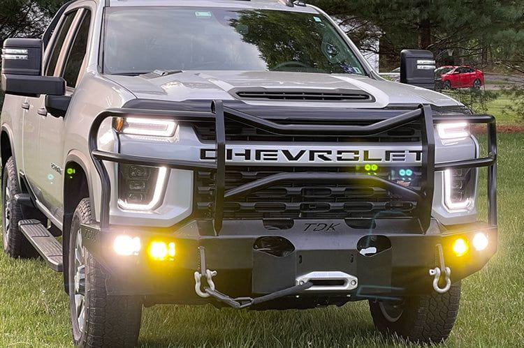 Throttle Down Kustoms BGRMACH Chevy Silverado 2500HD/3500HD 2001-2025 Front Bumper Mayhem Guard