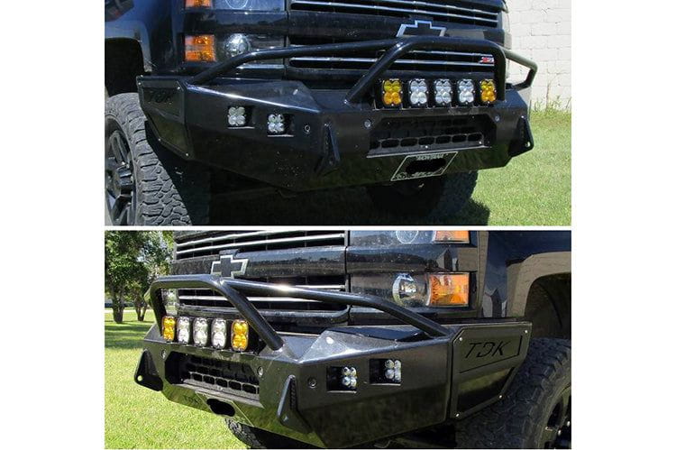 Throttle Down Kustoms Hurricane Front Bumper for 2001-2025 Chevy Silverado 2500HD/3500HD