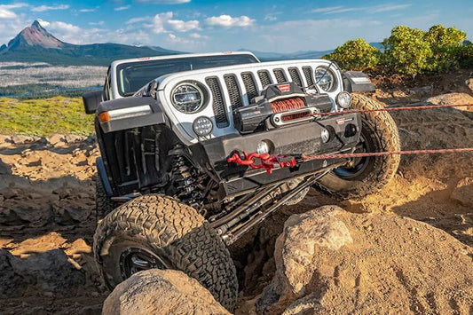 Warn 102510 Jeep Gladiator 2020-2025 Stubby Crawler Front Bumper Winch Ready