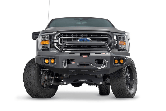 Heavy-duty Warn Ascent Front Bumper for Ford F150 2021-2022