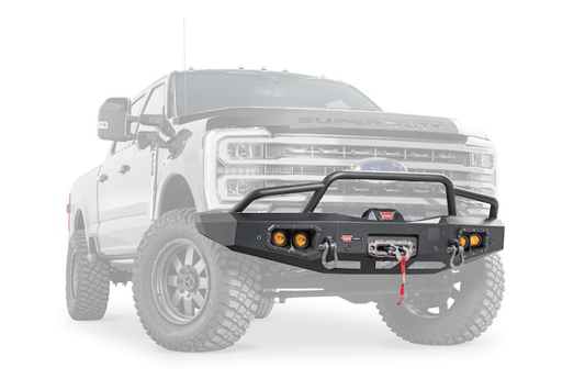 Warn 110760 Ascent Front Bumper with Prerunner Grille Guard for 2023 Ford F250/F350 Super Duty