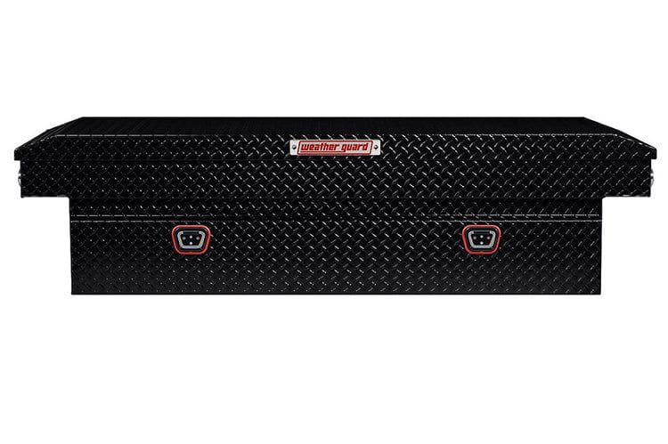 Weather Guard 117-5-04 Ford F250/F350 Superduty 2018-2023 Saddle Box Aluminum Full Extra Wide Gloss Black