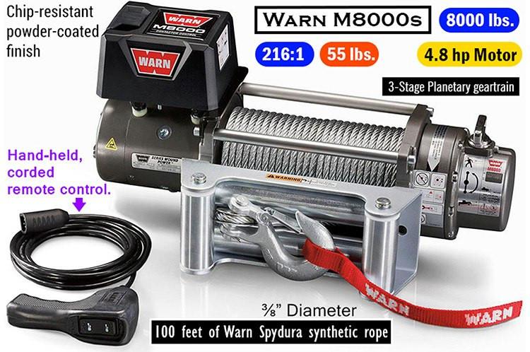 Warn 87800 M8000-s Truck Winch 8K