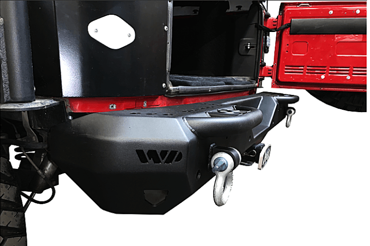 Warrior 6595 Jeep Wrangler JK 2007-2018 MOD Series Rear Bumper With Steps