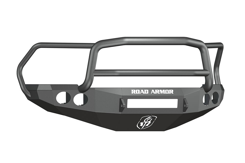 Road Armor 40805B-NW 2010-2018 Dodge Ram 2500/3500 Front Bumper, Stealth Series, Non-Winch, Round Fog Light Port, Lonestar Guard, Black