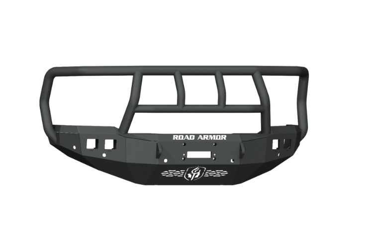 Road Armor Stealth 4192F2B 2019-2024 Dodge Ram 2500/3500 Front Bumper Winch Titan II Guard with 6 Sensors Textured Black