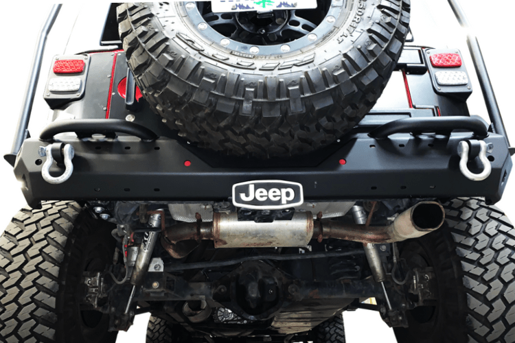 Warrior 6595 Jeep Wrangler JK 2007-2018 MOD Series Rear Bumper With Steps