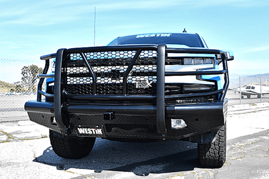 Westin 58-31135 Chevy Silverado 1500 2019-2021 HDX Bandit Front Bumper Non-Winch Black Finish