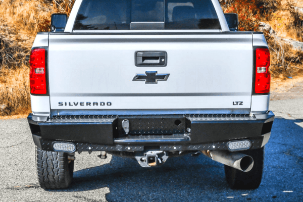 Westin 58-341155 Chevy Silverado 2500/3500 2015-2019 HDX Bandit Rear Bumper  Black Finish