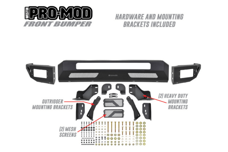 Westin 58-41205 Ford F250/F350 Superduty 2011-2016 Pro-Mod Front Bumper Non-Winch