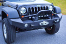 Warrior 59950 Jeep Wrangler JK 2007-2018 Full-Width Rock Crawler Front Bumper with Pre-Runner Brush Guard and Fog Mounts