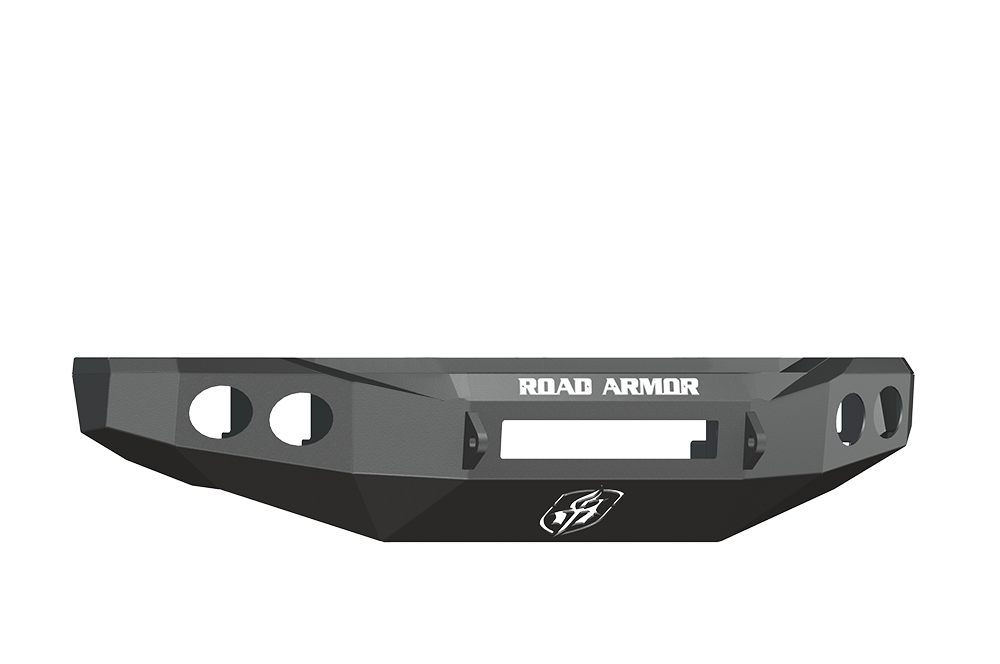 Road Armor 60800B-NW 2008-2010 Ford F250/F350/F450 Superduty Front Bumper, Black Finish, No Guard, Stealth Series, Round Fog Light Hole, Non-Winch