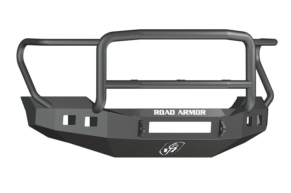 Road Armor 611R5B-NW 2011-2016 Ford F250/F350/F450 Superduty Front Bumper, Black Finish, Lonestar Guard, Stealth Series, Square Fog Light Hole, Non-Winch