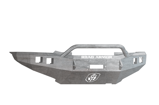 Road Armor 905R4Z 2012-2015 Toyota Tacoma Front Bumper, Raw, Pre-Runner Style, Stealth Series, Square Fog Light Hole, Winch-Ready