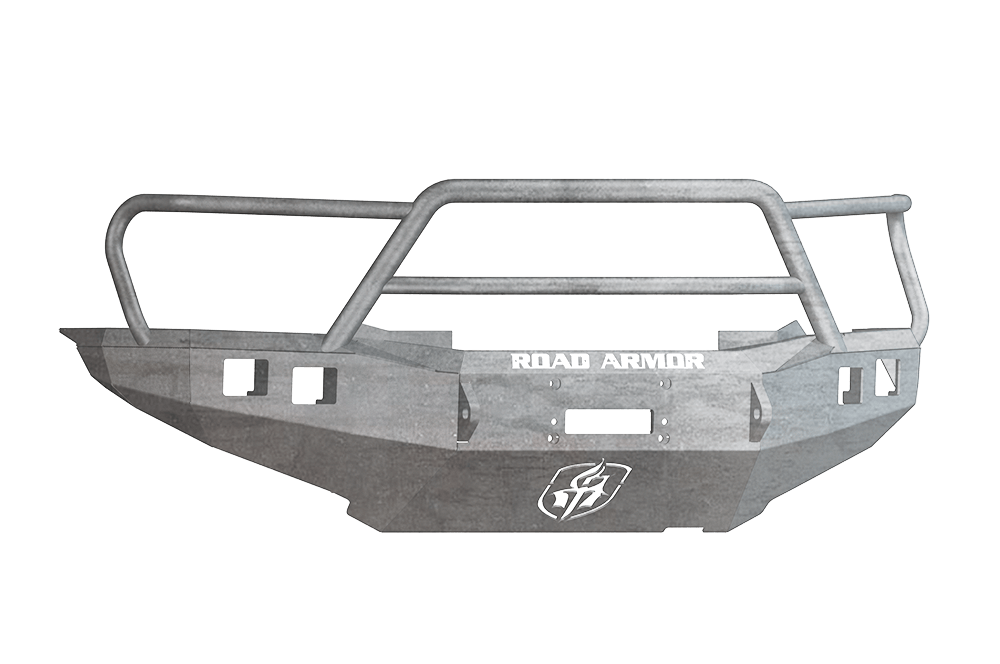 Road Armor 905R5Z 2012-2015 Toyota Tacoma Front Bumper, Raw, Lonestar Guard, Stealth Series, Square Fog Light Hole, Winch-Ready