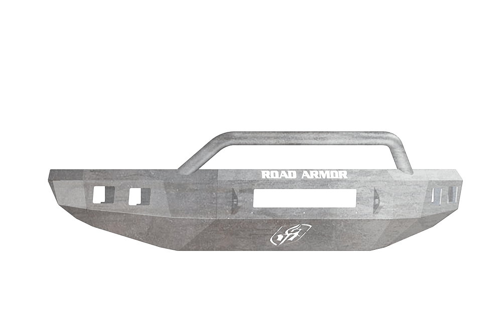 Road Armor Stealth 914R4Z-NW 2014-2021 Toyota Tundra Front Non-Winch Bumper Pre-Runner Style, Raw Finish and Square Fog Light Hole