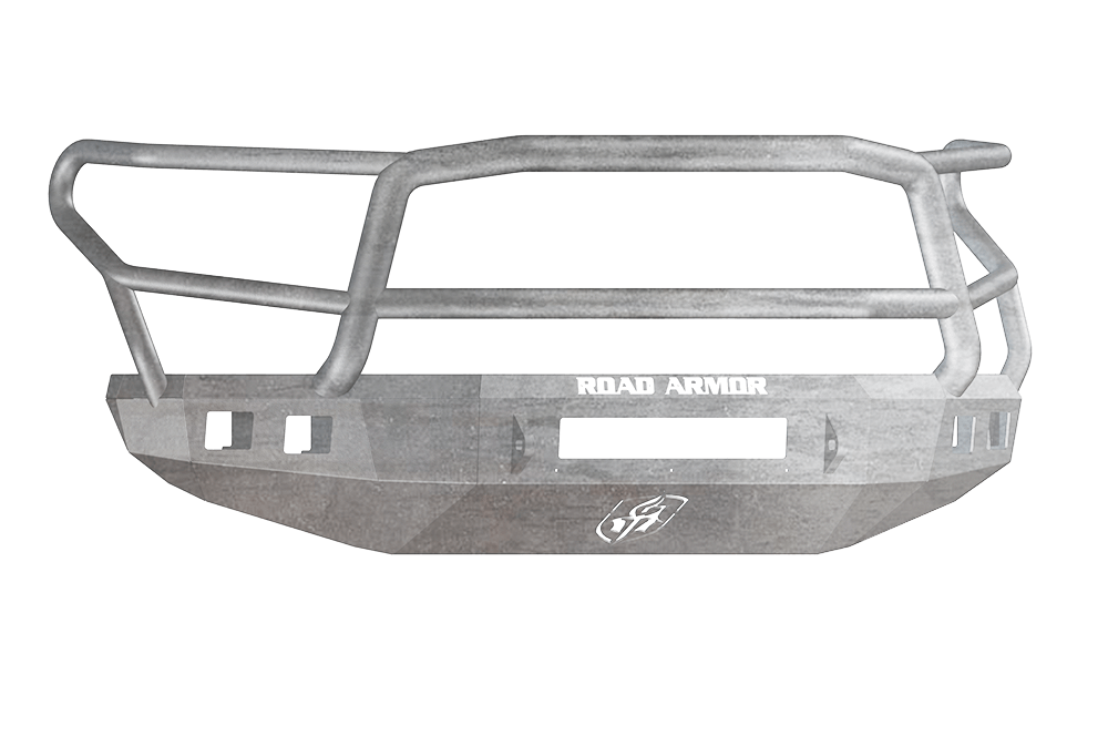 Road Armor Stealth 914R5Z-NW 2014-2021 Toyota Tundra Front Non-Winch Bumper Lonestar Guard, Raw Finish and Square Fog Light Hole