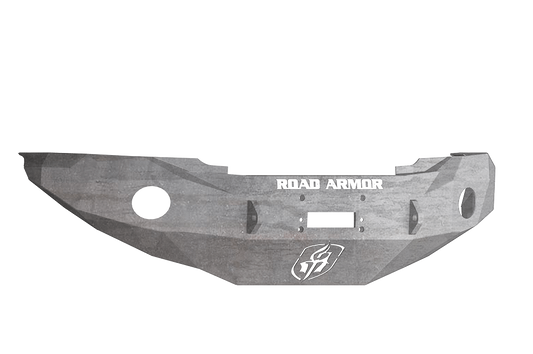 Road Armor 99010Z 2005-2011 Toyota Tacoma Front Bumper, Raw, No Guard, Stealth Series, Round Fog Light Hole, Winch-Ready