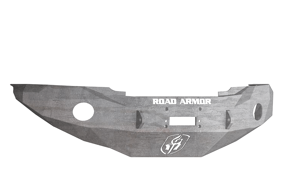 Road Armor 99010Z 2005-2011 Toyota Tacoma Front Bumper, Raw, No Guard, Stealth Series, Round Fog Light Hole, Winch-Ready