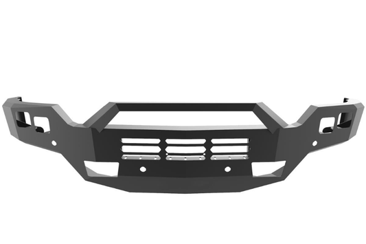 ICI Aluminum Chevy Silverado 1500 2016-2018 Alumilite Front Bumper Non Winch With Optional Bolt-On RT Series Light Bracket AL-FBM16CHN-RT