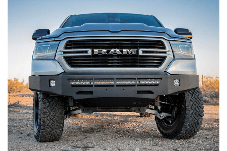 ICI Aluminum Dodge Ram 1500 2019-2024 Alumilite Front Bumper Non-Winch AL-FBM39DGN