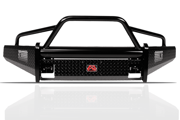 Fab Fours CH05-S1362-1 Chevy Silverado 2500/3500 Classic 2003-2007 Black Steel Front Bumper with Pre-Runner Guard