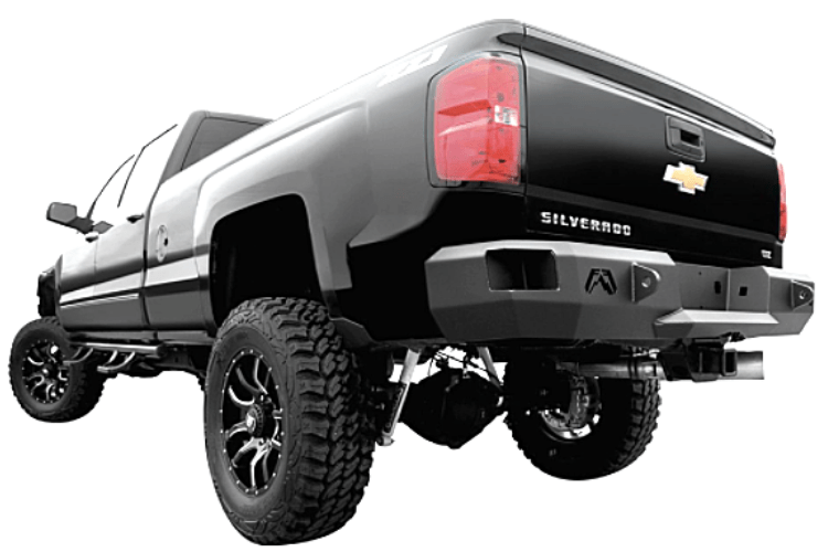 Fab Fours CH99-W1250-1 Chevy Silverado 2500/3500 1999-2007 Premium Rear Bumper Without Sensor