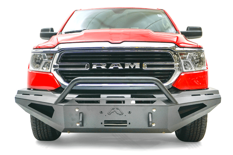 Fab Fours Red Steel DR13-RS2462-1 Dodge Ram 1500 2013-2018 Front Bumper Winch Ready Pre-Runner Guard