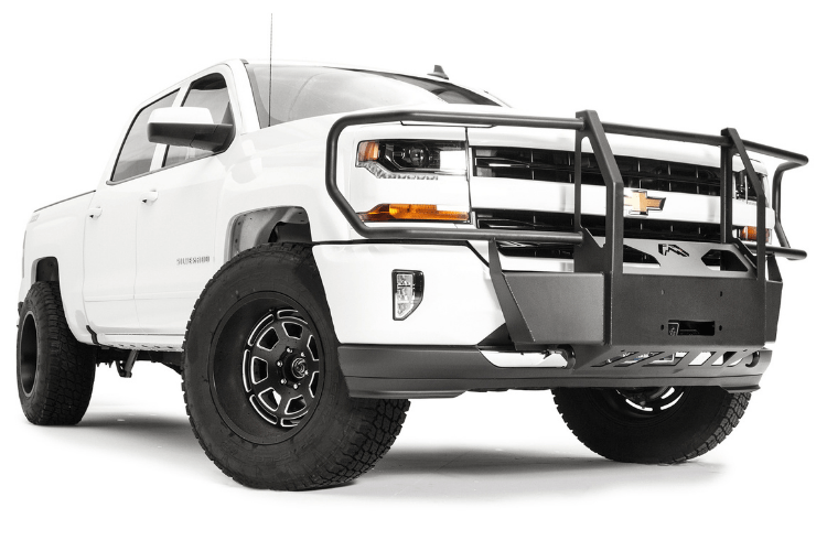 Fab Fours GM16-N3370-1 Chevy Silverado 1500 2016-2018 Winch Mount Front Bumper Full Guard