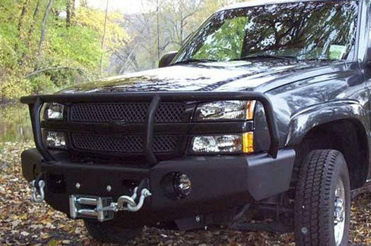 TrailReady 10400G Chevy Silverado 2500/3500 2003-2007.5 Extreme Duty Front Bumper Winch Ready with Full Guard - BumperOnly