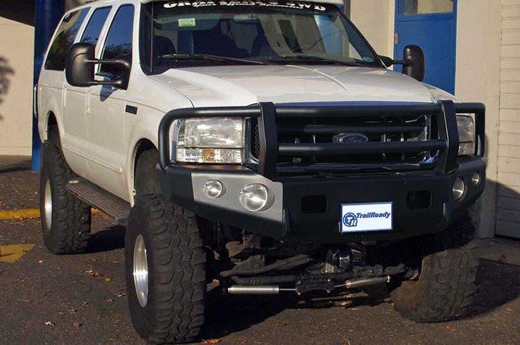 TrailReady 12302G Ford F250/F350 Superduty 2004 Extreme Duty Front Bumper Winch Ready with Full Guard - BumperOnly