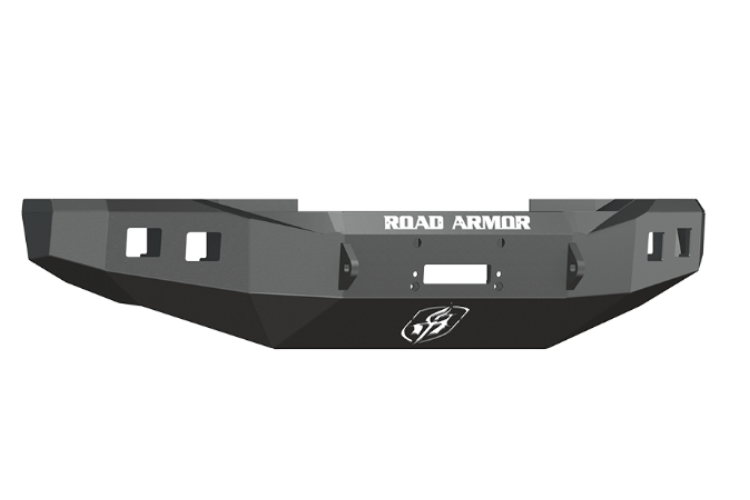 Road Armor 608R0Z 2008-2010 Ford F250/F350/F450 Superduty Stealth Front Winch Ready Bumper No Guard, Raw Finish and Square Fog Light Hole