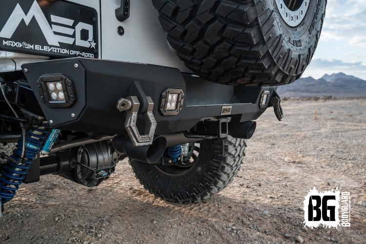 Bodyguard RXRWJ079X RX Jeep Wrangler JK Rear Bumper 2007-2018