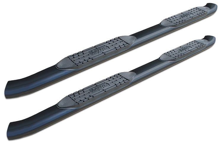 Raptor 1603-0180B 1999-2016 Ford F250/F350 Super Duty 5" Curved OE Style Black E-Coated Oval Nerf Bars