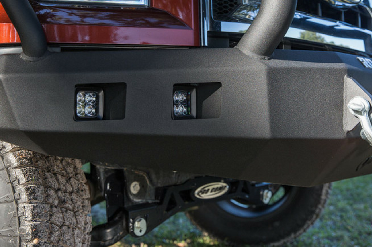 Road Armor Stealth 314R5B 2014-2015 Chevy Silverado 1500 Front Winch Ready Bumper Lonestar Guard, Black Finish and Square Fog Light Hole