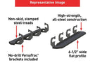 Aries 2055523 1999-2016 Ford F250/F350 Super Duty RidgeStep 6 1/2" X 75" Black Steel Running Boards