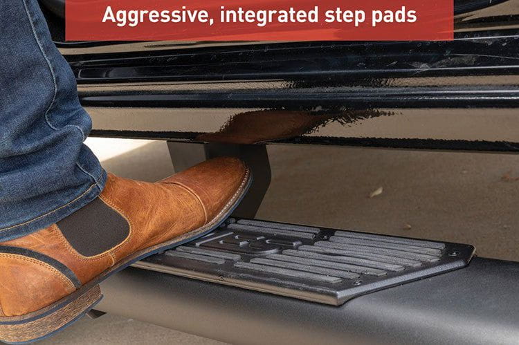 Aries 2057975 1999-2023 Ford F250/F350/F450 Super Duty AscentStep 5 1/2" X 75" Black Steel Running Boards