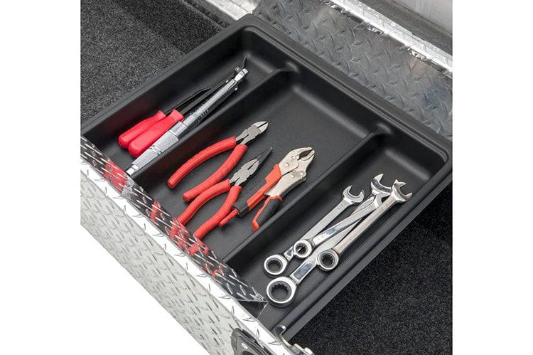 UWS SL-72-LP Ford F250/F350/F450 Super Duty 1999-2022 Bright Aluminum 72" Secure Lock Truck Tool Box With Low Profile