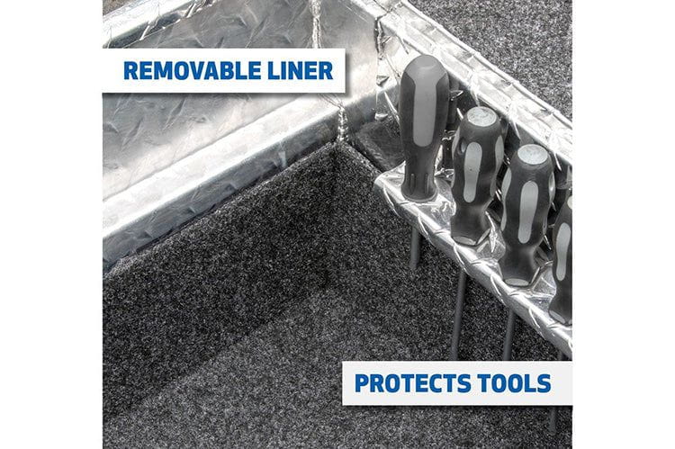 UWS SL-72-LP Ford F250/F350/F450 Super Duty 1999-2022 Bright Aluminum 72" Secure Lock Truck Tool Box With Low Profile