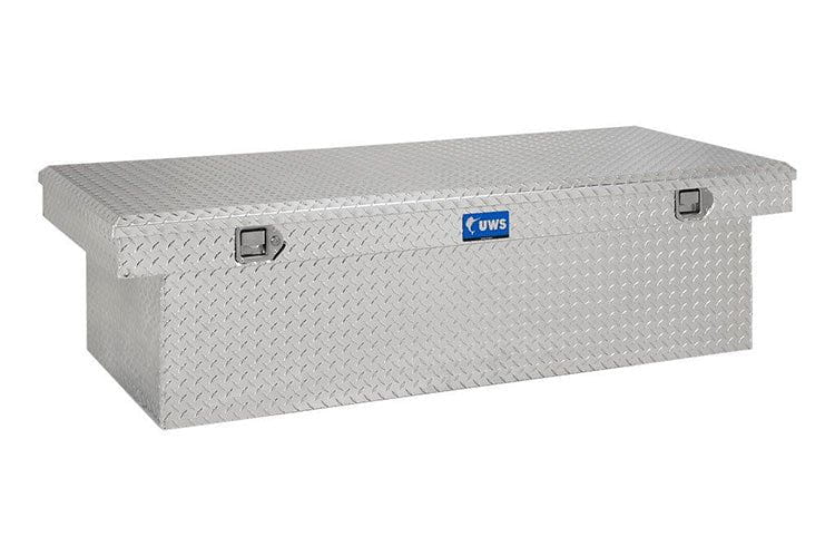 UWS TBSD-72-LBTA Ford F250/F350/F450 Super Duty 1999-2021 Bright Aluminum 72" Deep Extra-Wide Crossover Truck Tool Box